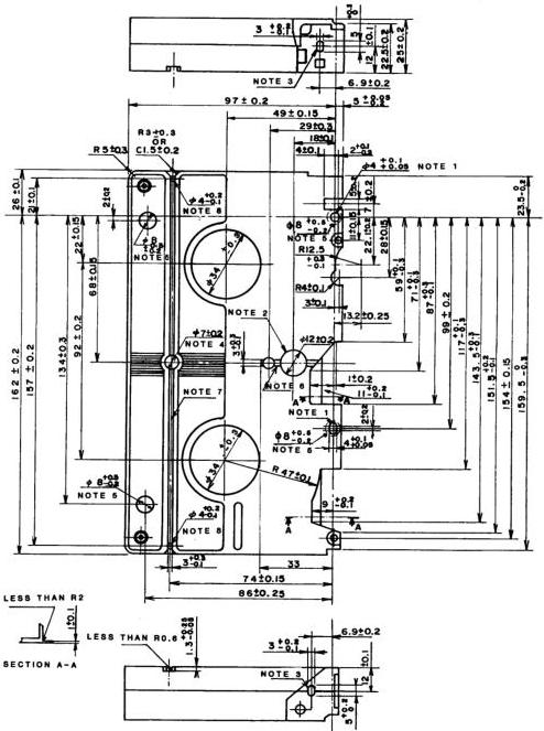 Figure 2 – Bottom view of video cassette