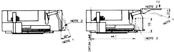 Figure 27 – Compact video cassette front cover without locking structure