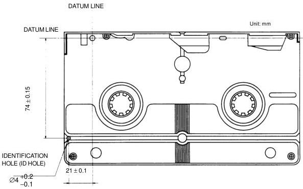 Figure 33 – Identification hole (ID hole) of cassette